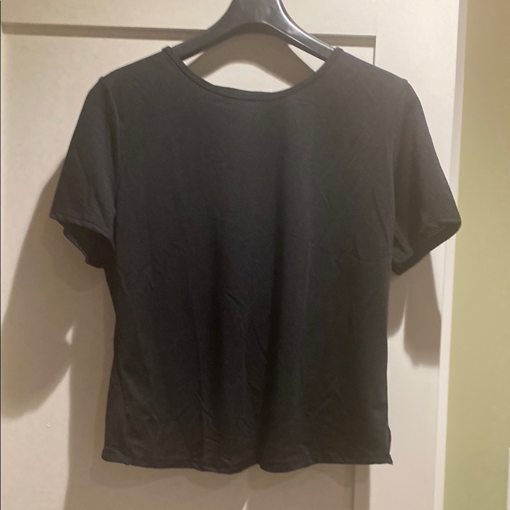 Shein Classic Black split back Women's Top size XL